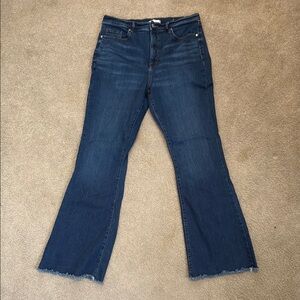 LOFT Blue Flare Wide Leg Jeans Timeless Style